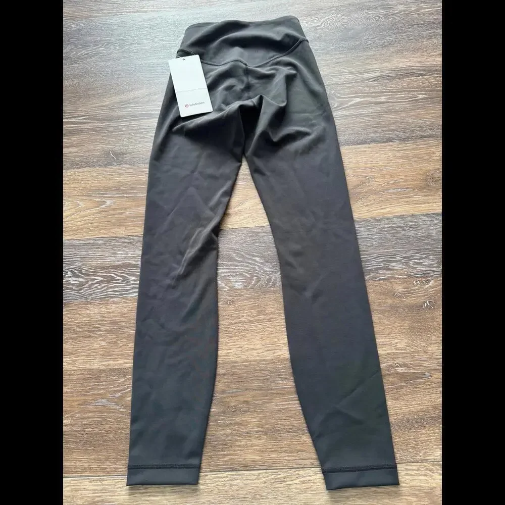 Lululemon Wunder Under Smoothcover High Rise 25” Graphite Grey Size 2 NWT